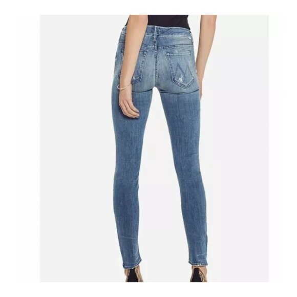 MOTHER The Looker Crop Graffiti Girl Skinny Jeans - Picture 2 of 7